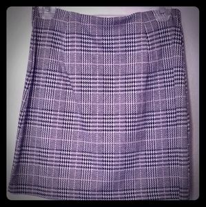 Houndstooth Bodycon Skirt